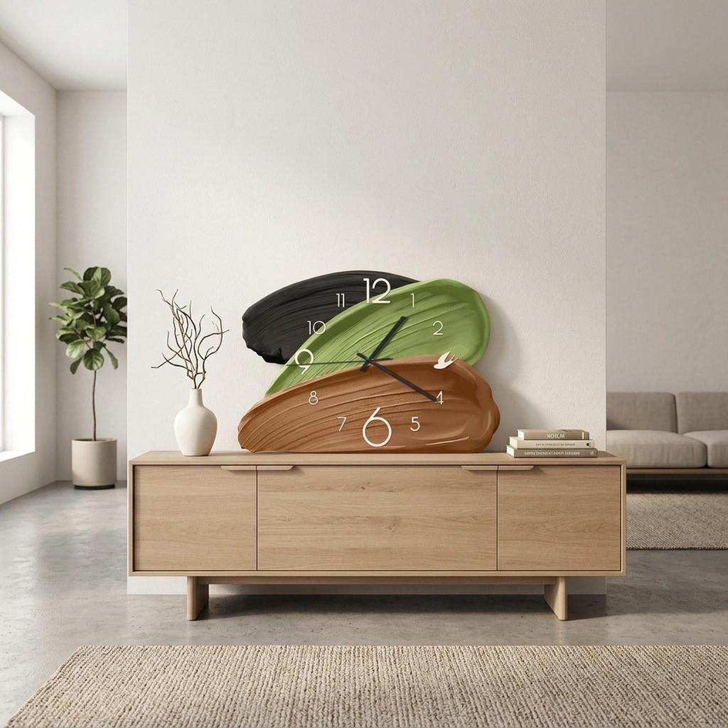 Table Clock, Creative, Silent, Decorative, Nonticking, Ideal for Shelves, Bedside Tables And More.