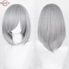 40cm Medium Basic Anime Cosplay Wig Bang Blond  Black White Red Pink Green Brown Gold Blue Heat Resistant Synthetic Hair Wigs