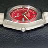 VINTAGE JAPAN SEIKO 5 AUTOMATIC 6309A MENS RED COLOR DIAL WATCH A500842-5 R154-a500842