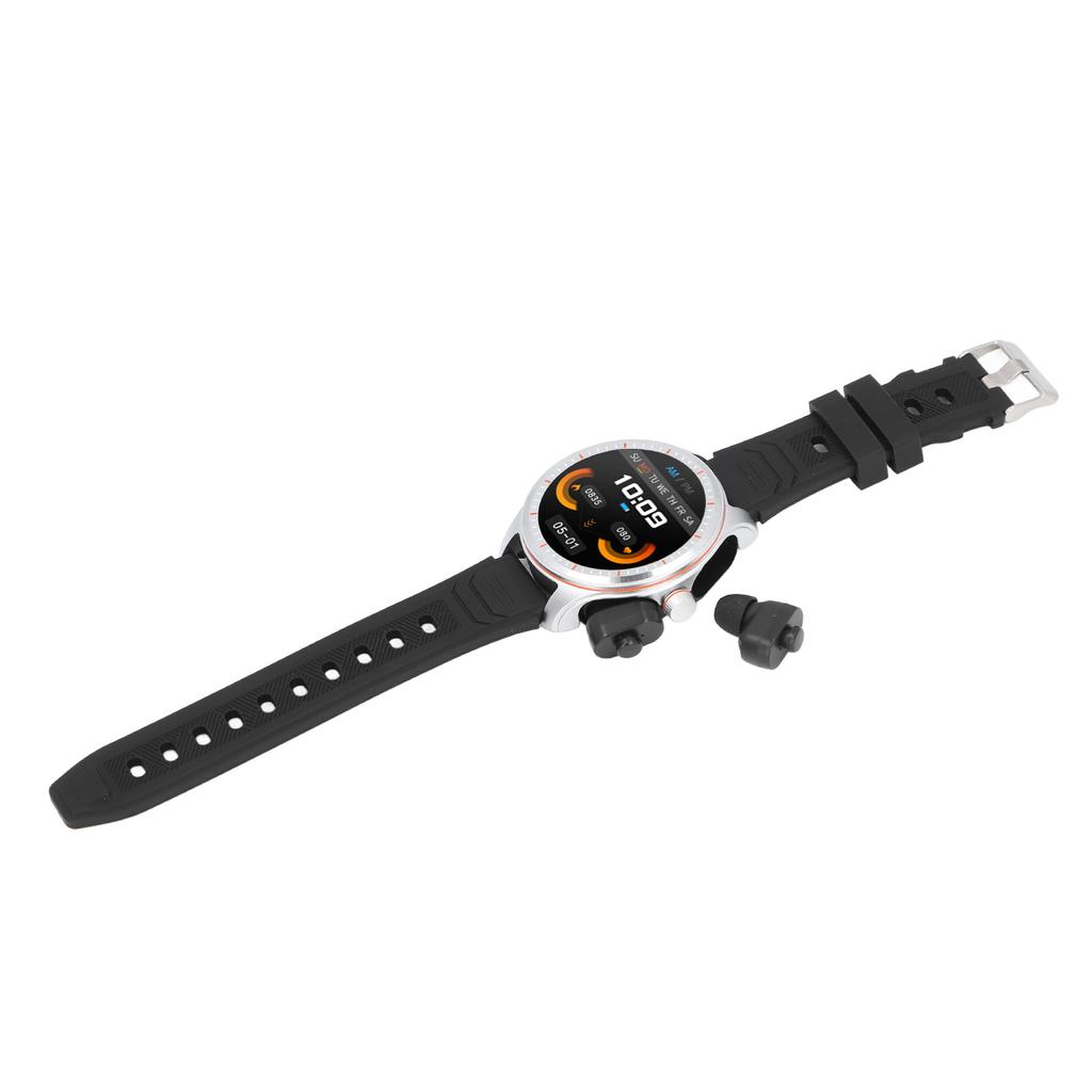 2 In 1 Smart Watch with Earbuds Bluetooth NFC 1.53 Inch HD Screen Outdoor Fitness Smartwatch with