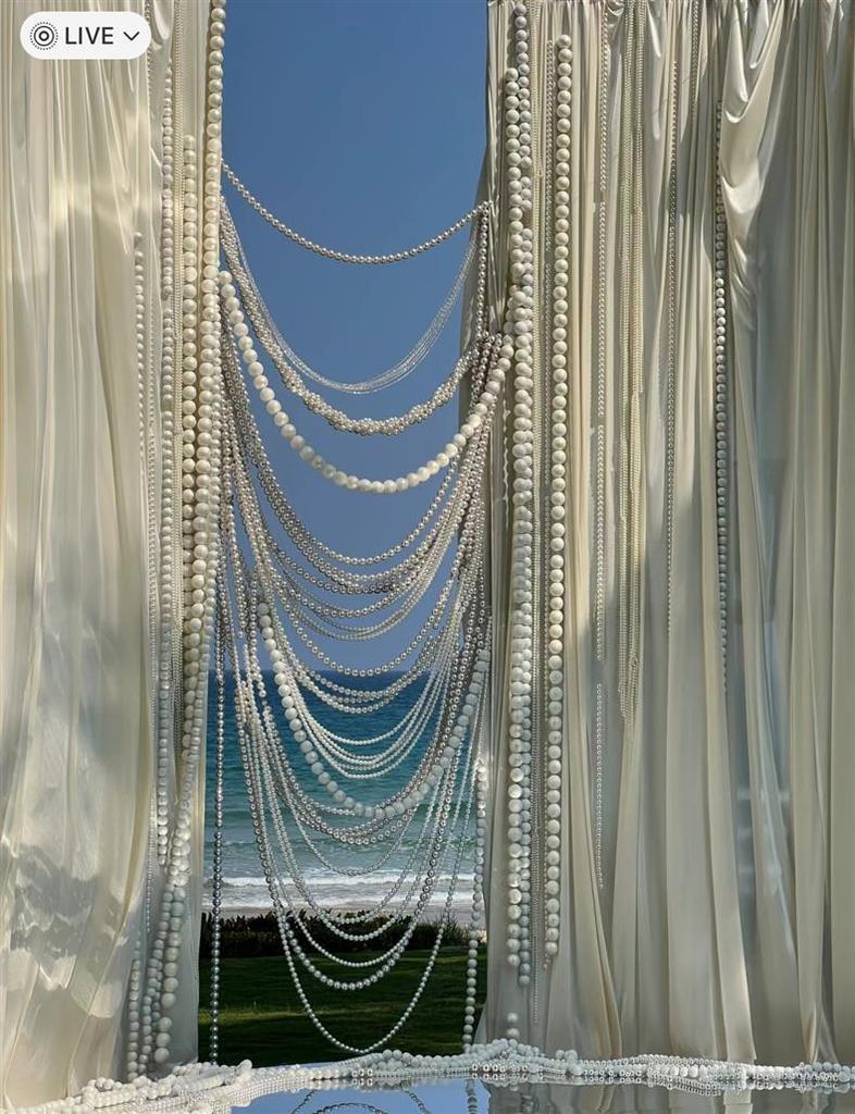 Giant Pearl String Wedding Ornament for Display & Décor