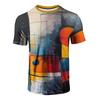 Fashion Colorful Abstract Art 3D Print T-Shirts Men Women Tees Short Sleeve Round Neck T Shirt Harajuku Top Men's Clothing