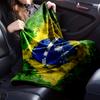 Brazilian Flag Artwork Blanket Flannel Blanket for Bed, Sofa, Camping, Hiking, Picnic Essentials, Gift for Family Fan Gifts