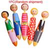 Cartoon Doll Ballpoint Pen Creative Student Ballpoint Pen Stationery Clickable Doll Blue Ballpoint Pen
