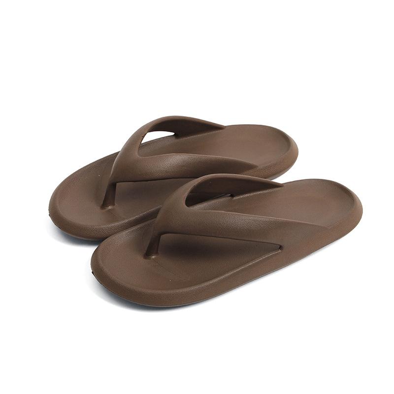 Flip-flops women's summer foot pinch thick bottom wear sandals beach couple new men's bathroom bath non-slip slippers
