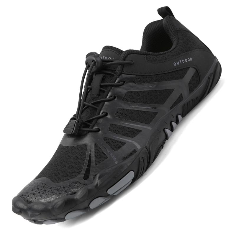 

Женская обувь для ходьбы босиком, нескользящие мужские уличные кроссовки, эластичная обувь для кемпинга, треккинга, спорта, легкая обувь для скалолазания 36 чёрный