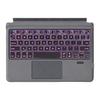 Tablet Keyboard & Protective Case Black Wireless Bluetooth-compatible Keyboard with Colorful Backlight Plastic Tablet Protector for Microsoft Surface