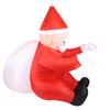6.56ft Christmas Inflatable Santa Climbing with Gift Bag Outdoor Decoration Yard