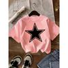 2026 Kids Pure Cotton Round Neck Short-Sleeve Top Star Patterned Printed T-shirt Y2K Trendy Girls' Summer T-shirt Girls Clothing