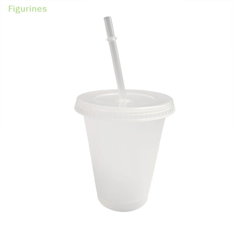 475ml Straw Mugs Cup With Lid Water Cup Drinks Cup Food Grade PP Plastic Reusable Drinks Cup Tumbler Drinkware