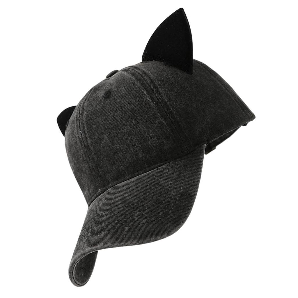 Women Modern Kitten Ears Baseball Hat For Girls Women Unisex Kitten Ears Adjustable Hat Cute Cats Ear
