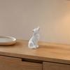 Wolf Howling Statue, 3D Printed Mini Animal Figurine, Standing Sitting Wolf Decor for Desk Shelf, Gift for Wolf Lovers