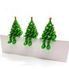 Colorful 3D Printed Christmas Tree Desktop Ornament Unique Green Articulated Xmas Decoration Funny Tabletop Art for Home