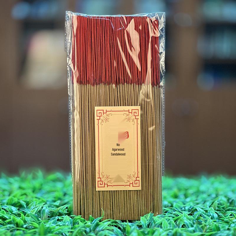 Handmade Smokeless Sandalwood Incense Sticks for Buddha, Guanyin, and Caishen; Ideal for Worship and Indoor Use