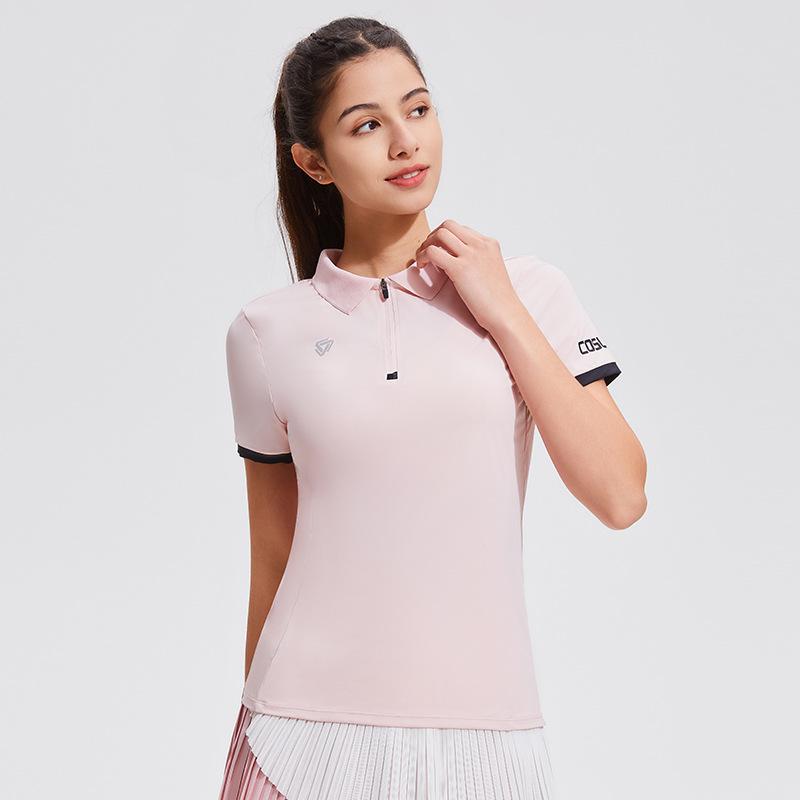 

Жіноче швидковисихаюче поло для спорту на відкритому повітрі - Короткий рукав, Повсякденне, Легке, Відкладний комір 2XL