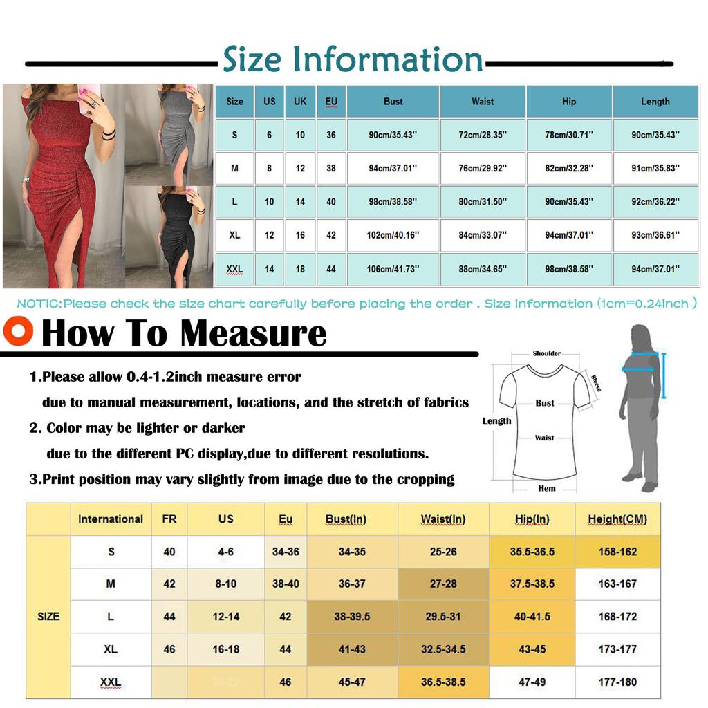 Women Bag Hip Off Shoulder High Slit One-Line Dress Short Sleeve Dresses