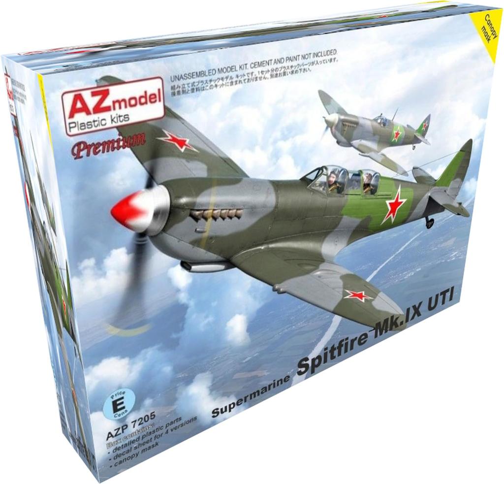 AZ Models Supermarine Spitfire UTI Premium Edition Plastic Model Kit AZMP7205 1/72 Mk.IX