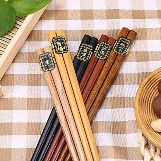 Yoshiki Wooden Chopsticks Dishwasher Safe Boxed Set 5 Colors Chopstick Pairs Guest Use Non-Slip Adults Children Bento Stylish Japanese Style SDGs Eco