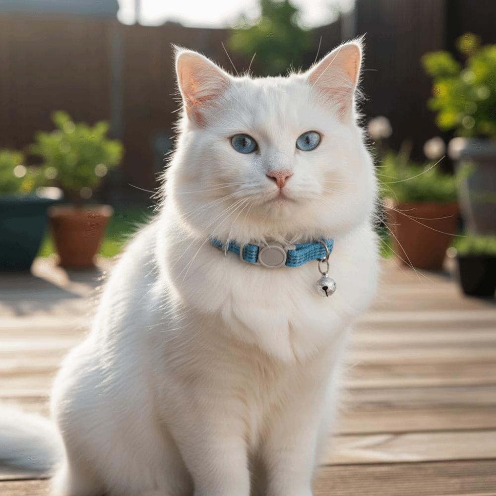 5PCS/SET Nylon Reflective Cat Collars Portable Adjustable Cat Collar Pet Collars Outdoor