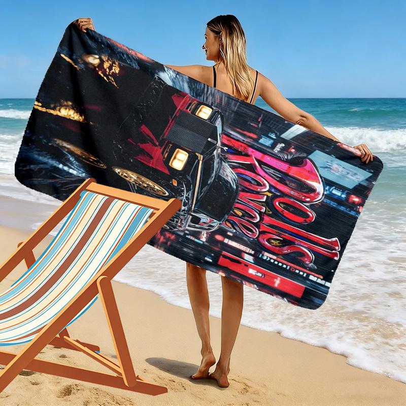 Rolls Royce Luxury Rain beach towel beach soft Absorbent bath towel quick-drying swim towel seaside Fashion beach towel Outdoor picnic beach mat