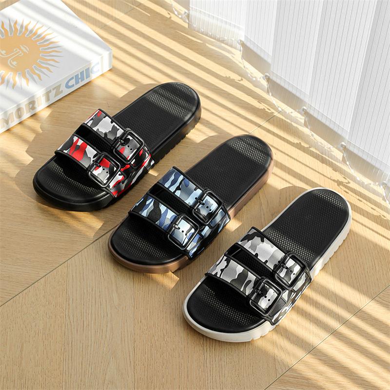 New slippers summer wear couple sandals simple beach shoes slippers