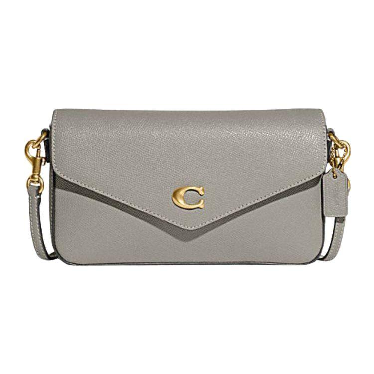 

Coach Wyn 21 Multi-Slot Buckle Closure Crosshatch Leather Shoulder Bag Small Women Shoulder Bag Gray C8439-B4DOY Basic Set (Bag+Dust Bag)