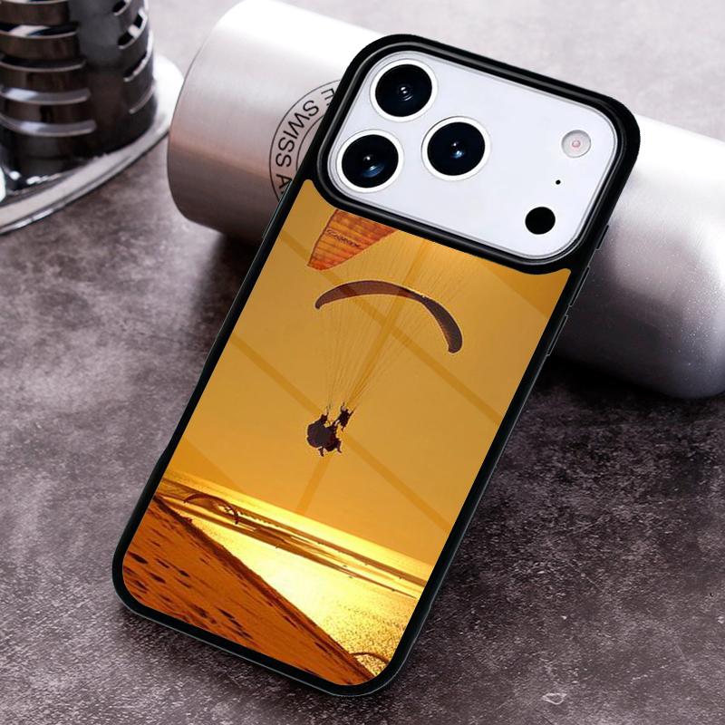 Paragliding Paraglider Phone Case for iPhone 17 16 15 Pro Max Air 14 13 12 11 Plus Shockproof Capa Cover