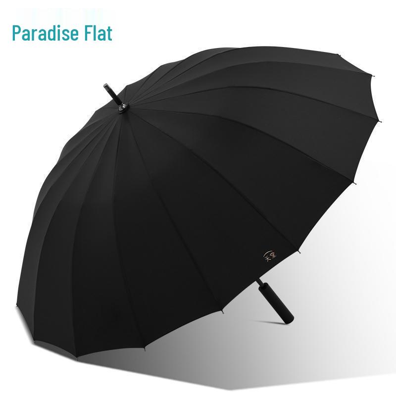 Paradise 16-Rib Extra Large Business Umbrella - Semi-Automatic, Double Person, Sun & Rain Protection with Long Handle