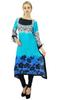 Bimba Women's Designer Ethnic Indian Kurta Kurti Rayon Tunic Blouse With Asymmetrical
