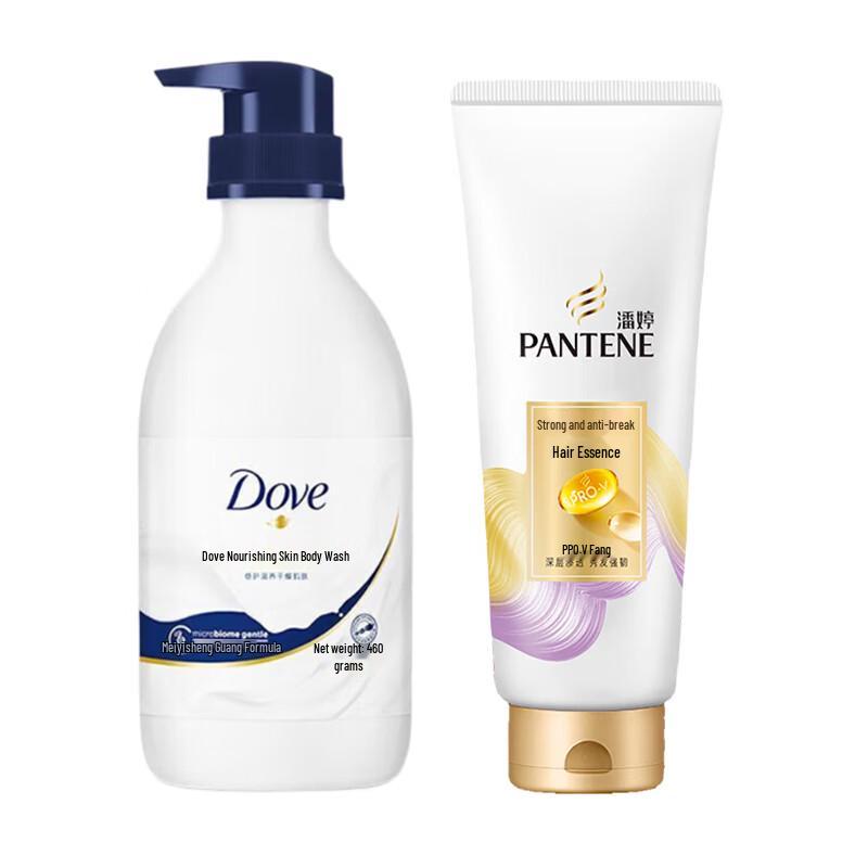 

Dove Nourishing Body Wash & Pantene PRO-V Conditioner Set