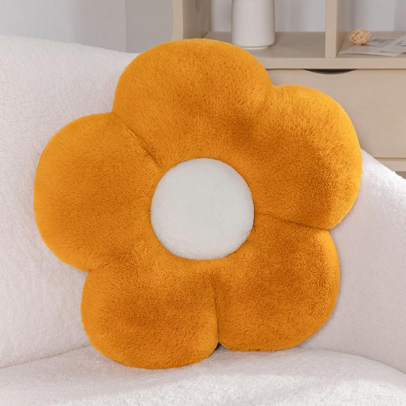 Non-Toxic 45Cm Flower Cushion Soft Nap Pillow Home Colorful Sunflowers Chair Pillow For Office Classroom Home Bedroom Children Birthday Gift