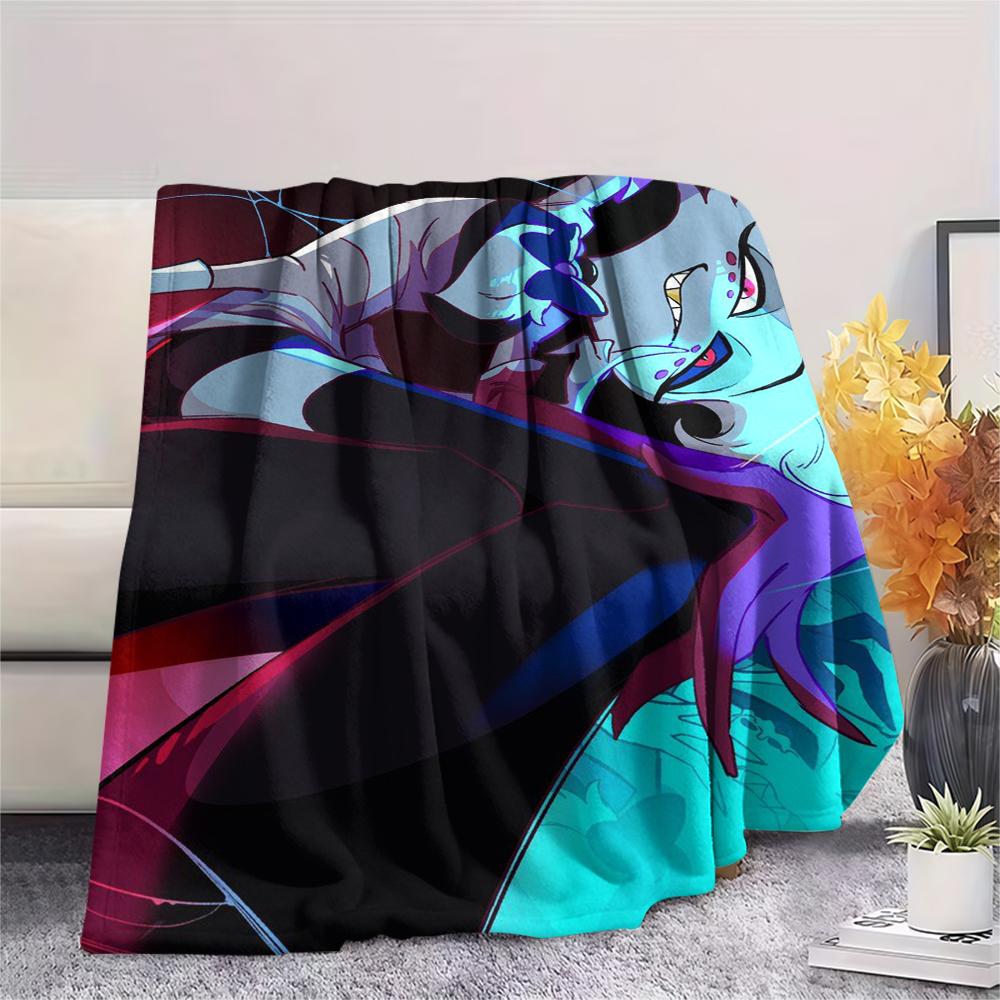 1Pc Angel Anime Print Flannel Blanket, High Quality Comfortable for All Seasons, Home Decor, Warmth and Comfort, Perfect for Christmas Gifts 05
