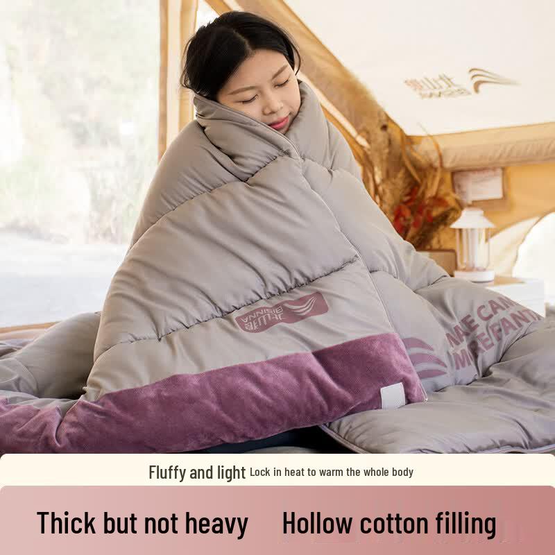Beishanlang Adult Winter Camping Beibei Velvet Sleeping Bag