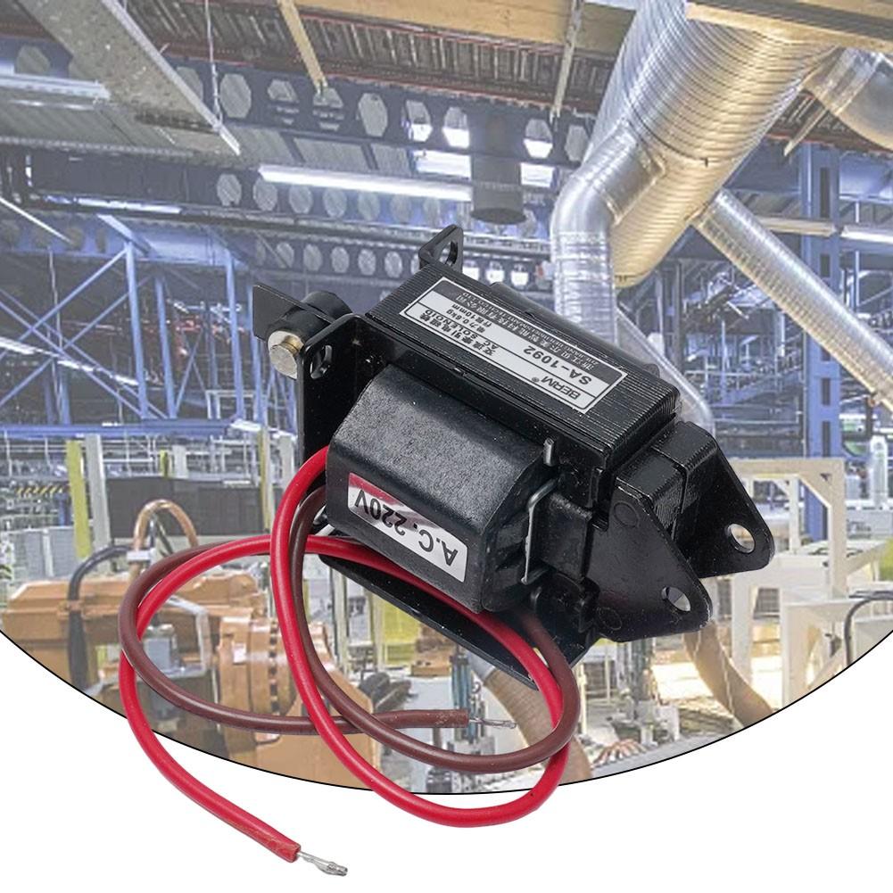 AC220V AC Solenoid Electromagnet Traction Push Pull Electric Magnet SA‑1092