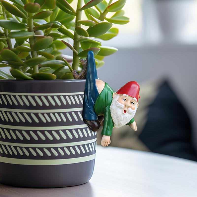Morsom Dverg Hagegnom Statue, Kreativ Harpiksskulptur For Utendørs, Innendørs, Terrasse, Hage, Plen, Veranda Dekor, Nyhetsgave
