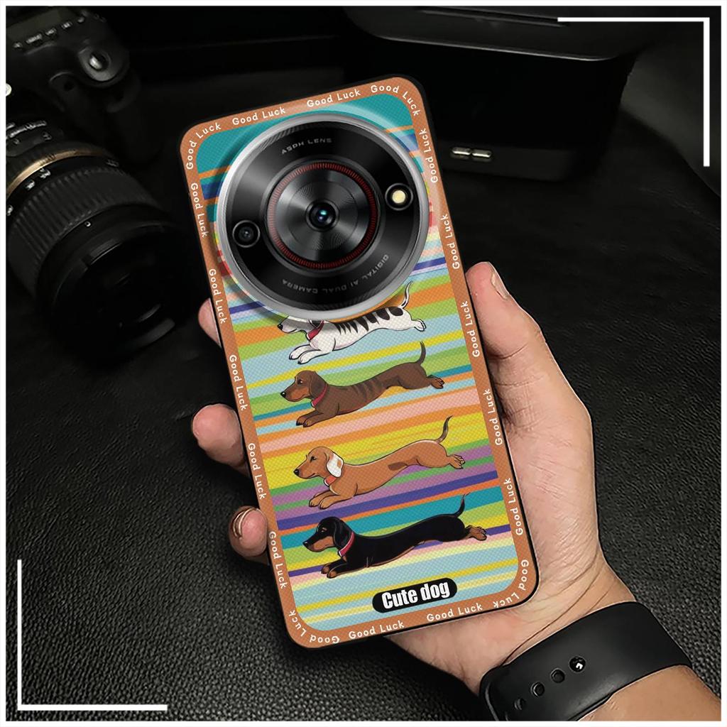 Cute Cartoon Phone Case For ZTE Blade A75 5G/Nubia Focus 5G/Calf 5G Soft case Durable Dirt-resistant Anti-dust Graffiti