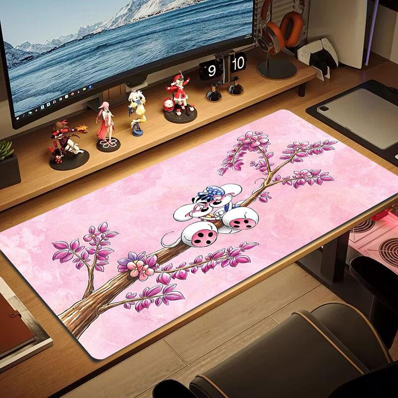 Diddl Large Size Mouse Pad Large Gaming Table Cushion Non-slip Laptop Tablet Big Mousepad XXL Mat Mini PC Playmat With Lock edge