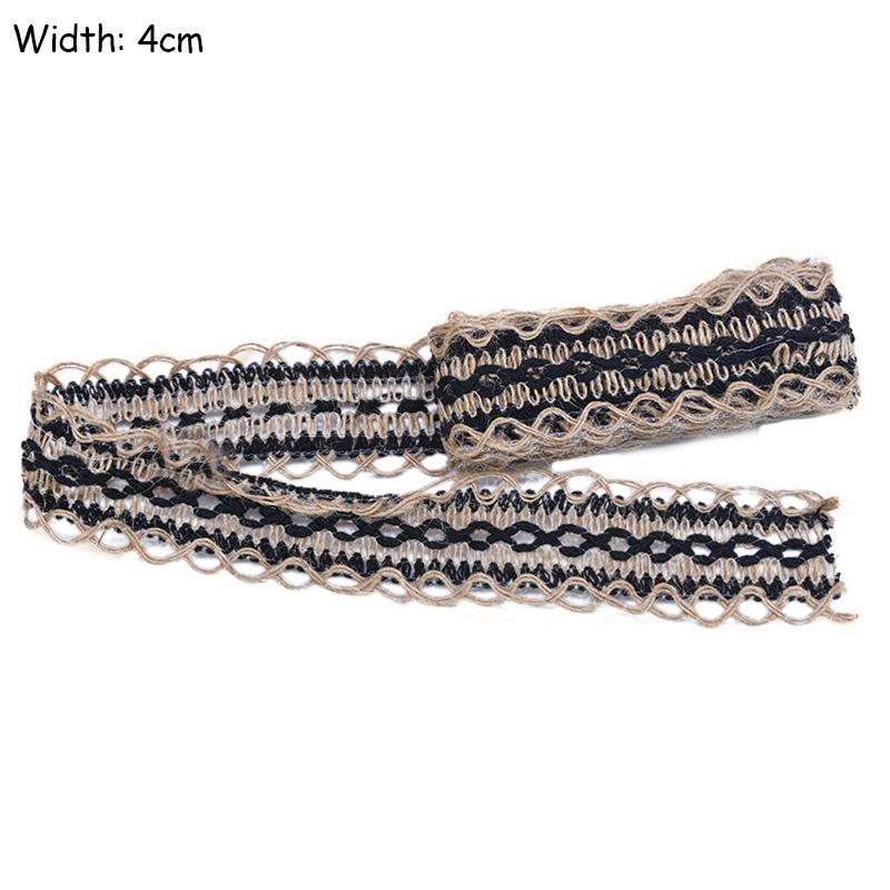 2M/Lot Natural Jute Burlap Ribbon Diy Gift Warrping Hemp Vintage Ribbon Festival Festival Decoration Party Crafts