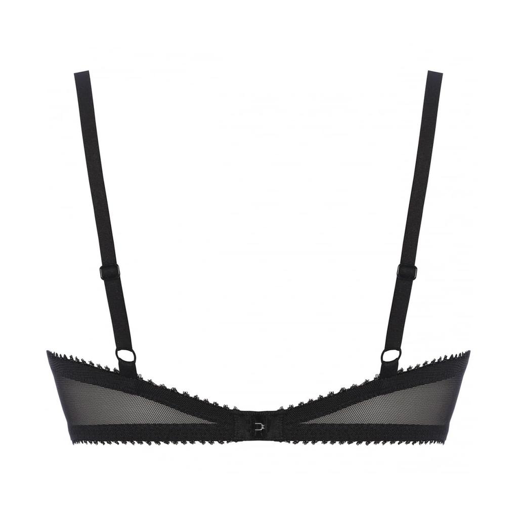 AMOSTYLE Deep V Bra Graceful Flower M020 Size C70 (Unpadded) (Pink)