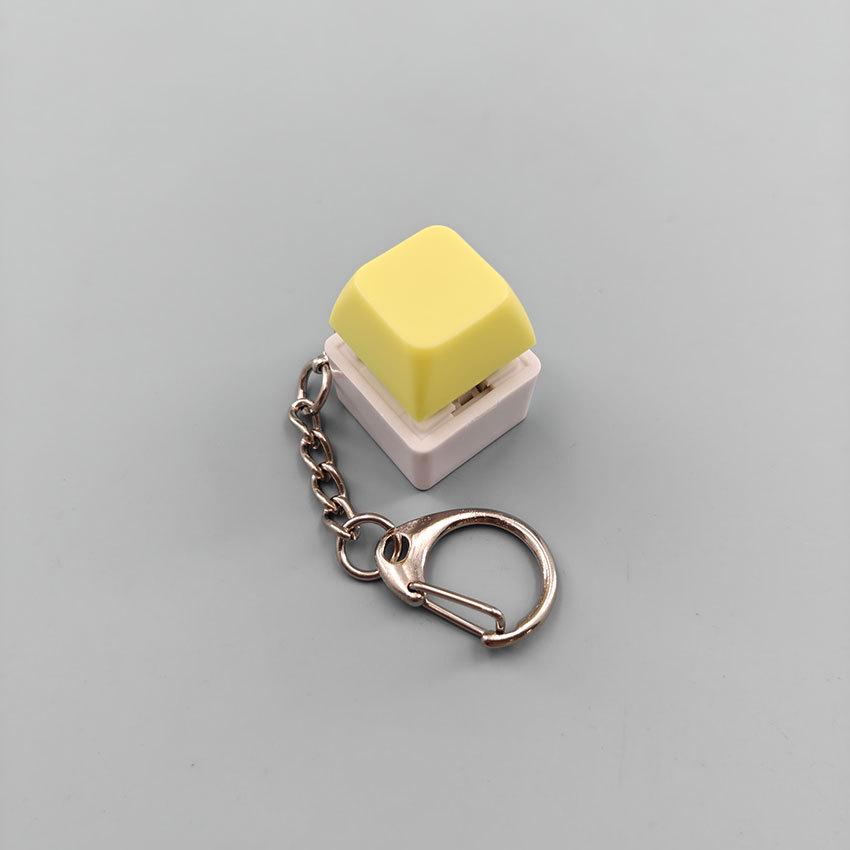 Creative Novelty Stress Relief Button Keychain Toy