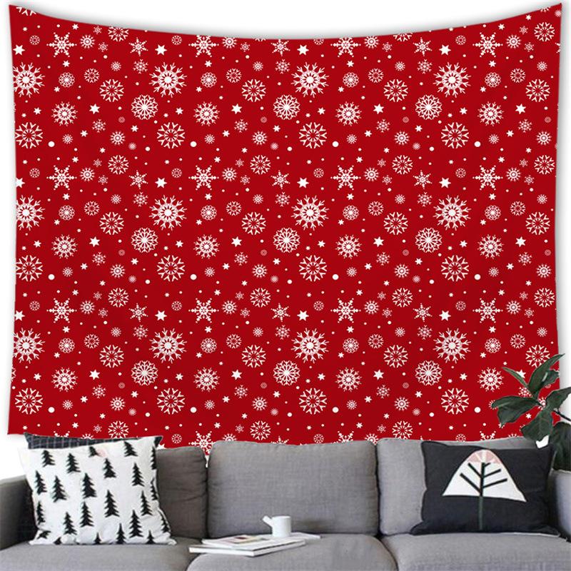 Merry Christmas Cartoon Snowman Cross-border Supply Tapestry Wall Hanging Blanket