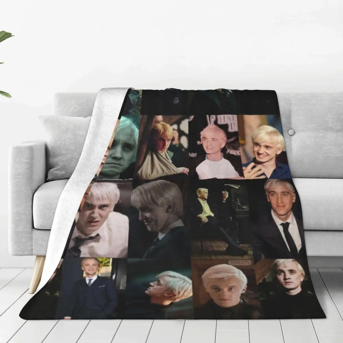 Tom Felton Blanket Actor Movie Travel Flannel Throw Blanket Soft Durable Outdoor Custom Bedspread Birthday Present 80x120cm