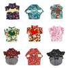 Japanese Kimono Dog Cat Clothes Fall Winter, Warm Fleece Shiba Inu Corgi Coat, Traditional Floral Print Pet Costume