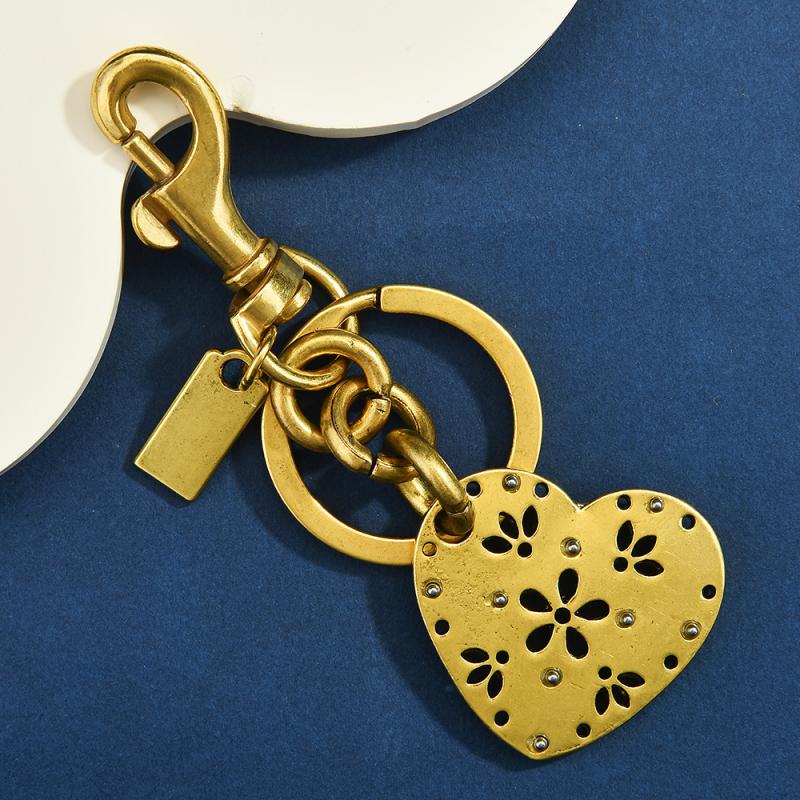 

Изысканные брелоки для ключей в форме сердца премиум-класса для женщин, девочек, подвеска для сумки, кольцо для ключей от машины, креативные аксессуары для украшения рюкзака, подарки золотой