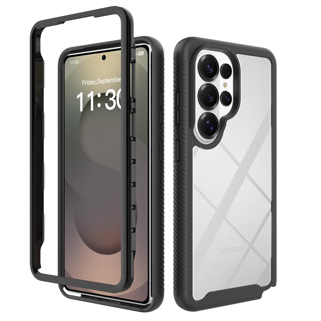 Defend Hybrid Armor Clear Case For Samsung S26 S25 Edge S24 S23 Ultra Plus FE A57 A37 A17 A07 Double-Sided Drop Protection Cover