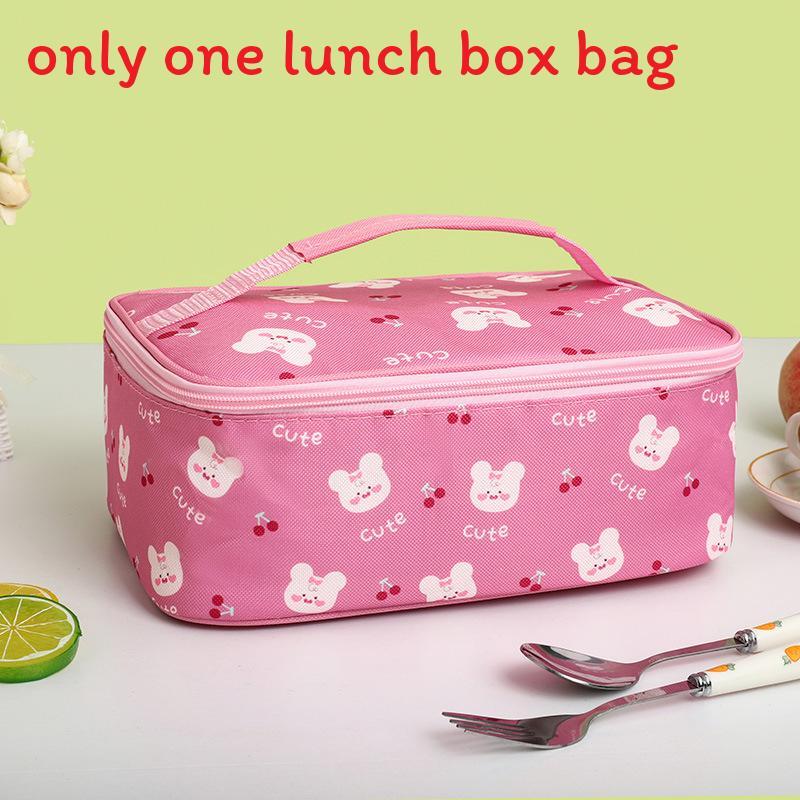 Cartoon Insulated Bento Bag For Kids With Aluminum Foil Lunchbox Carrier For School Or Travel