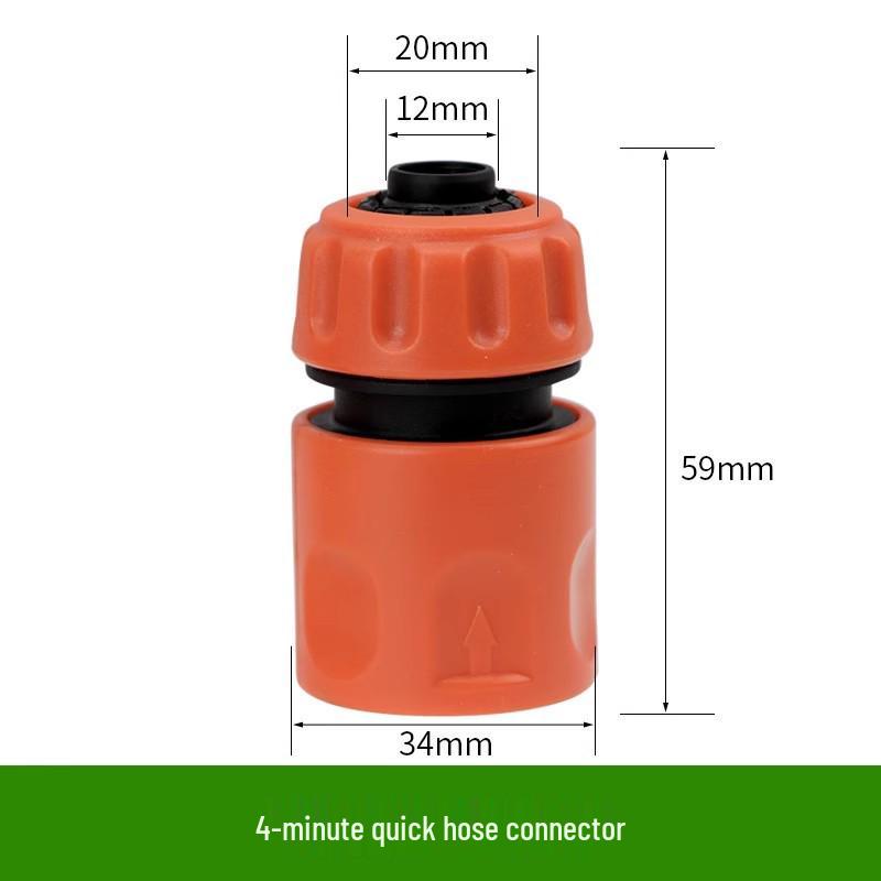 4-Punkt Schnellkupplungs-Gartenschlauch-Wasserverbinder und Düsenset