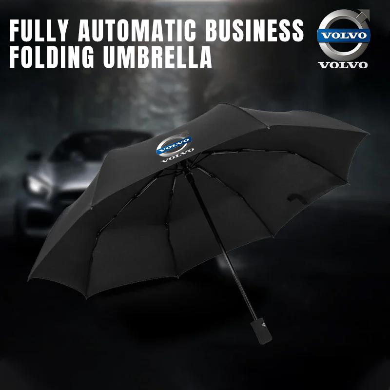 Wiatroodporny Dwupowłokowy Wytrzymały Parasol W Pełni Automatyczny Deszczowy Dla Volvo XC60 V40 V50 V60 S60 XC90 XC40 S40 XC70 C30 C70 C40 S70