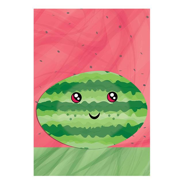 

Cartoon Fruit Strawberry Cherry Pineapple Prints Posters Canvas Painting Modern Wall Art Pictures Living Room Bedroom Home Decor 21x30cm No Framed