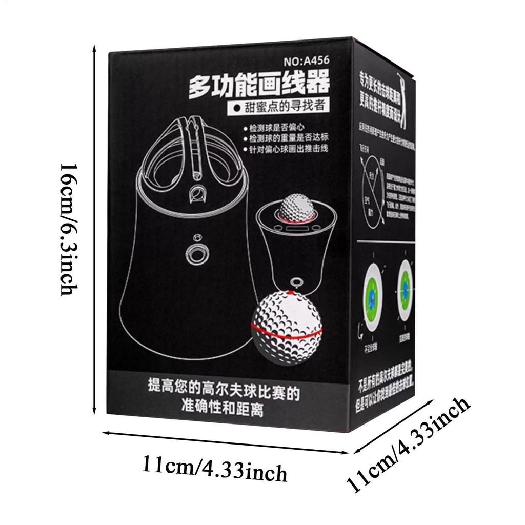 Golf Electric Scriber Golf Ball Liner Alignment Tool With Pen Finds Center Of GravityDistribution Line Ball Painter GolfFitting